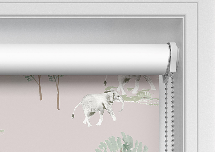 Elephant Herd, Paw Pink - Twist&Fit Roller Blind - Image 11
